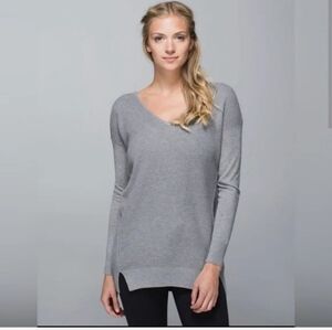 lululemon The Sweater Life In Heather Gray.